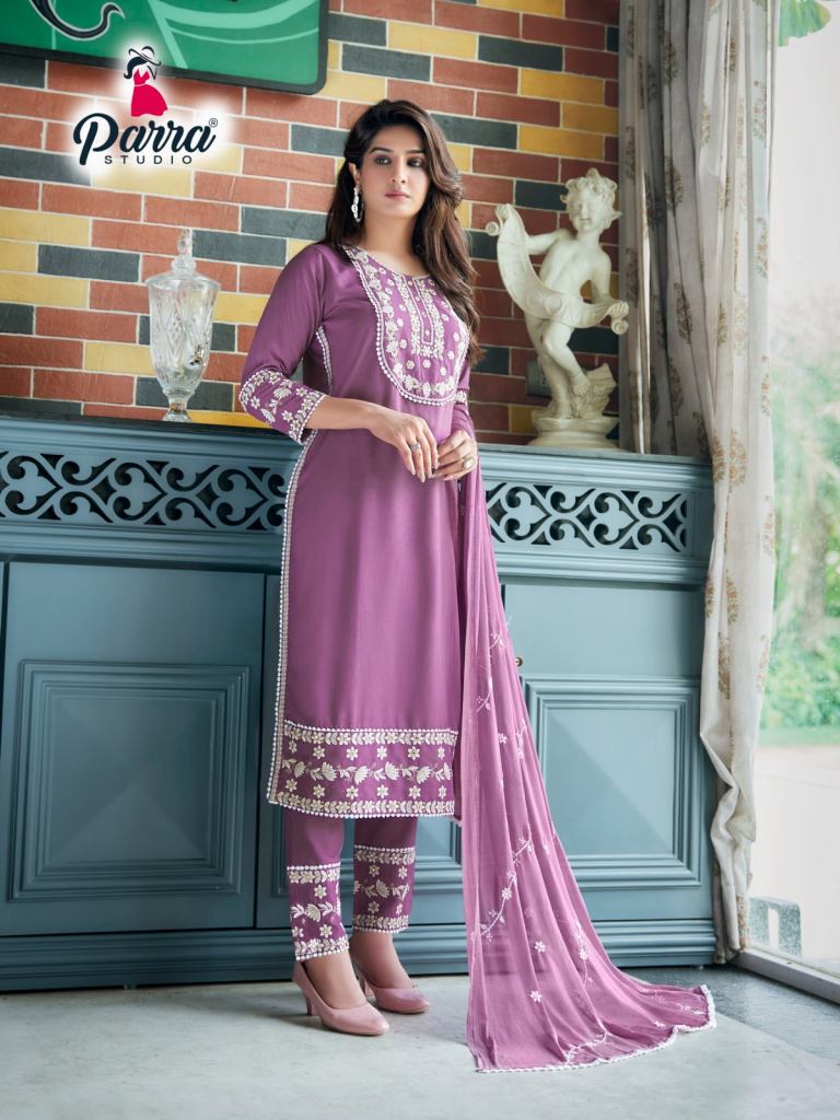 Parra Studio Inayat Vol 1 Fancy Kurtis With Bottom Dupatta