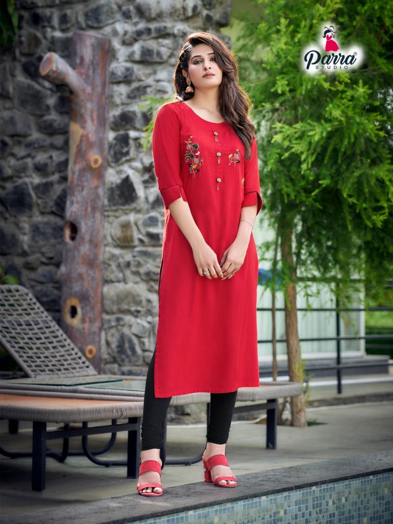  Parra Studio Vastram Vol 9 Rayon Slub Kurtis collection 