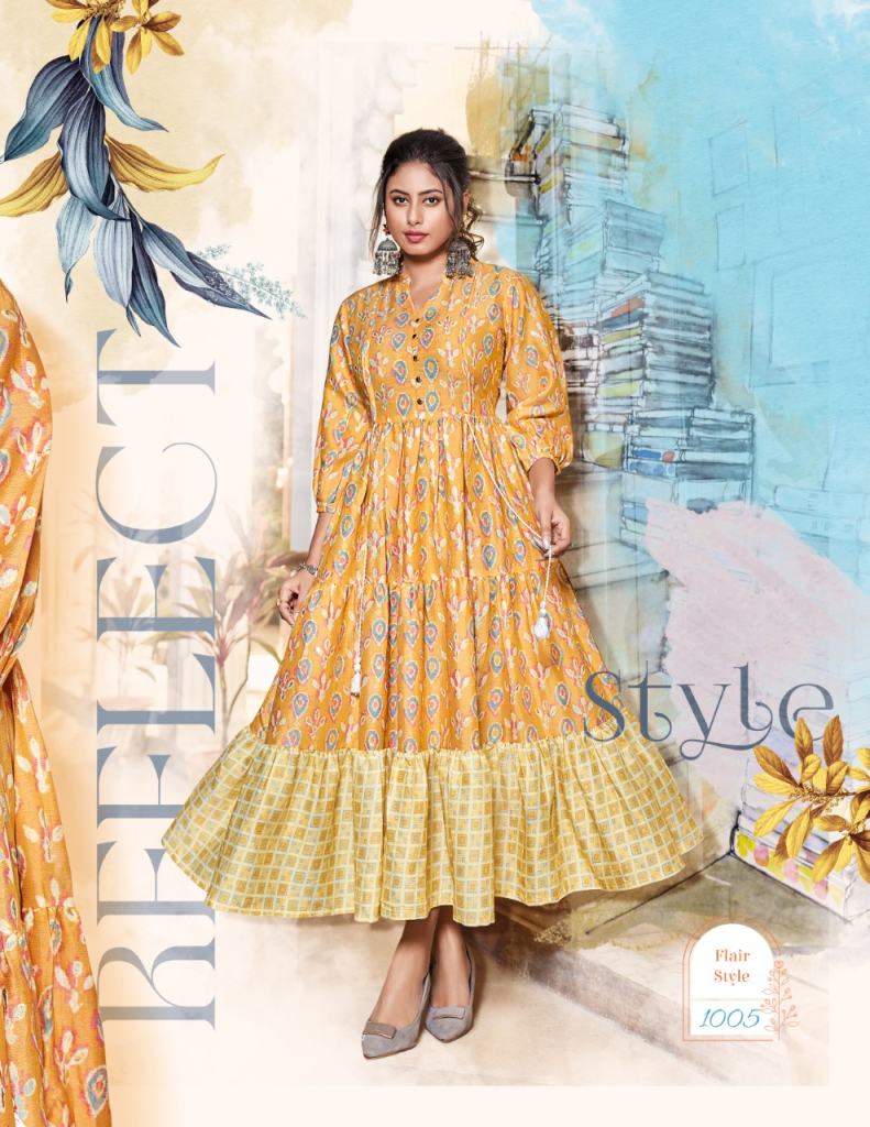 Passion Tree Flair Style vol  1 Fancy Long Anarkali Kurtis Collection