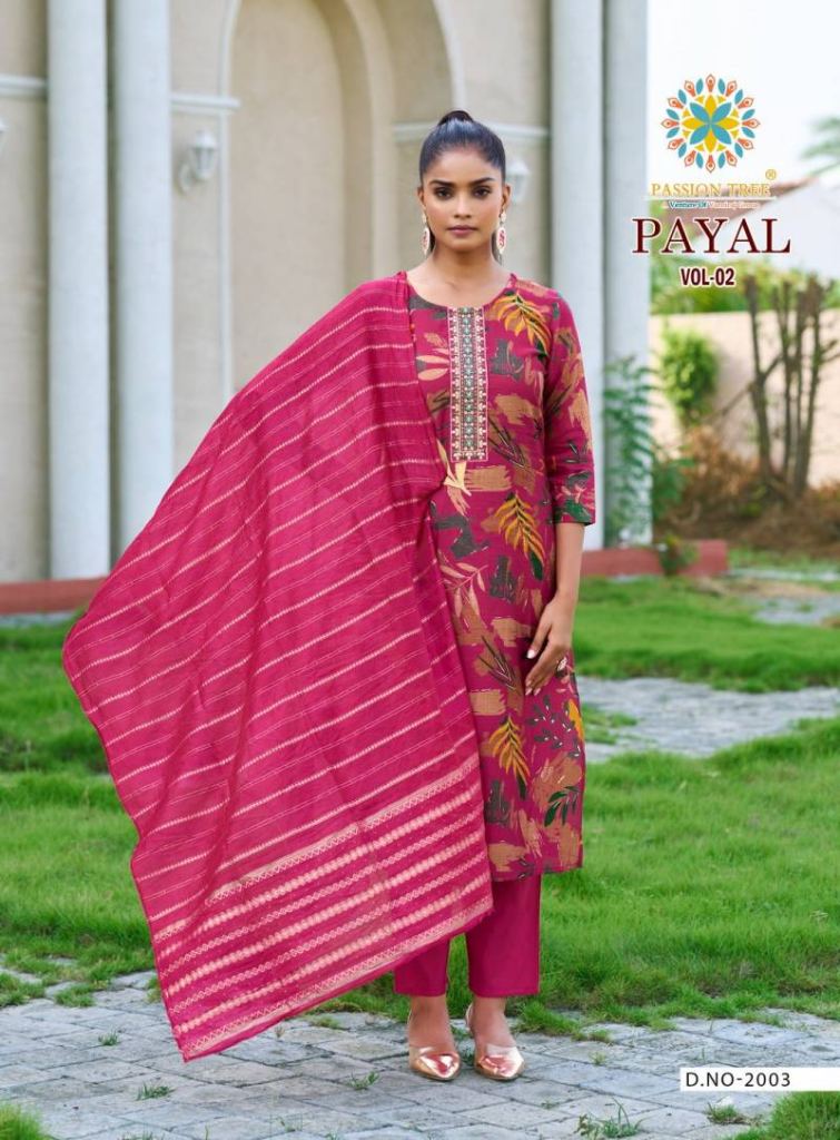 Passion Tree Payal Vol 2 Straight Printed Kurti