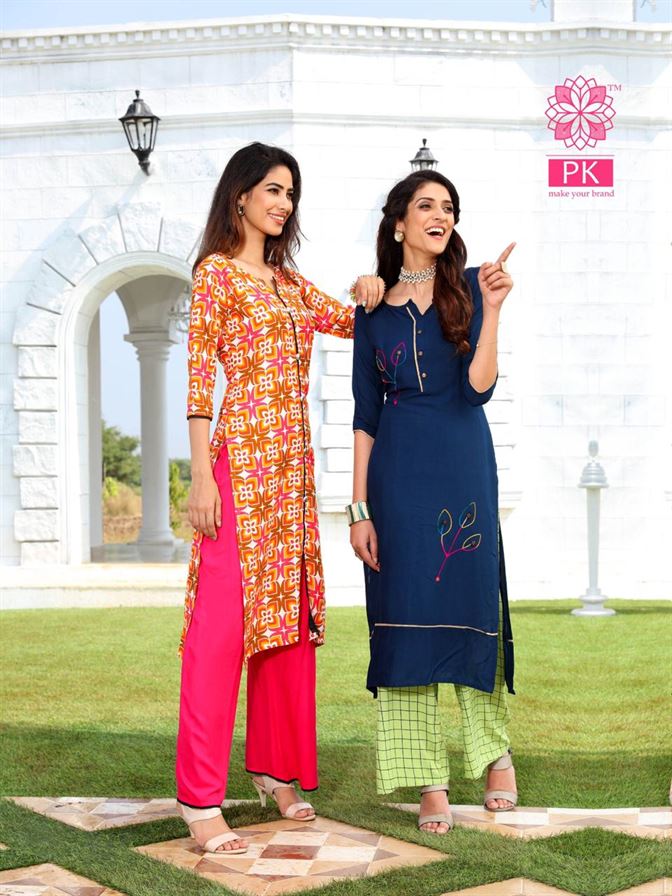 VINK STRALIGHT VOL 3 FANCY SILK DESIGNER TRENDY LOOK KURTIS WITH PLAZZO SET  WHOLESALE PRICE - Salwar Kameez Wholesaler | Kurtis Wholesaler | Sarees