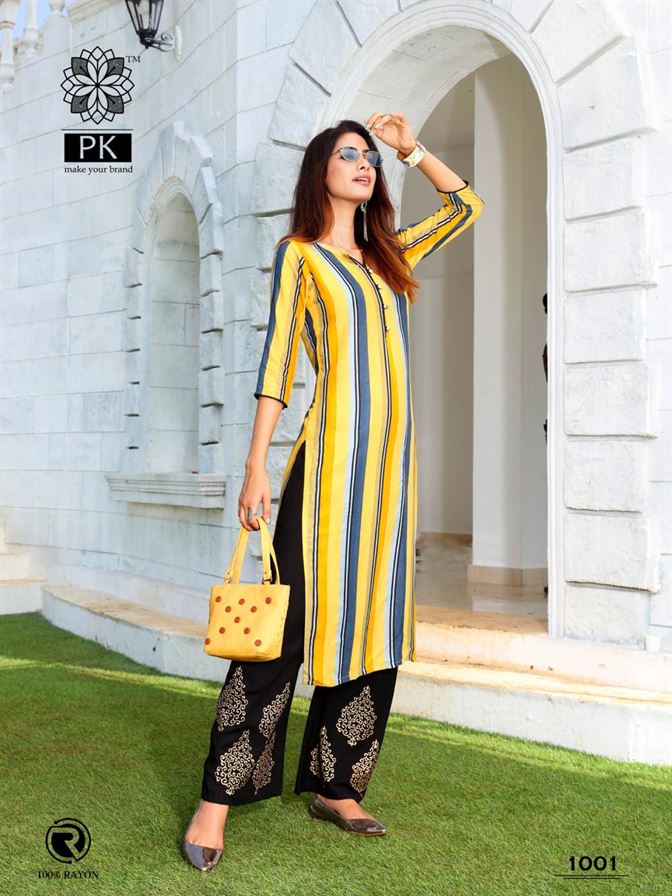 Designer Kurti plazo Set - Ominternational Fashion