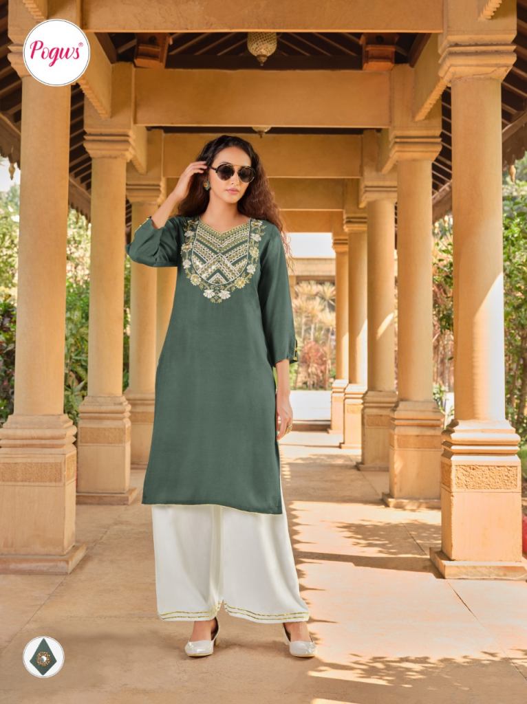 Pogws Launching Libema vol 1 Designer  Kurti With Bottom New Catalog  