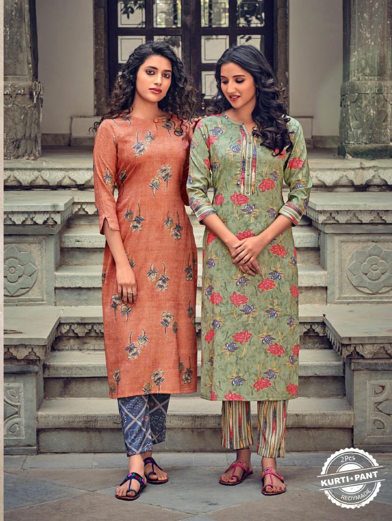 Poonam Aarna Rayon Designer Kurti With Bottom catalog 