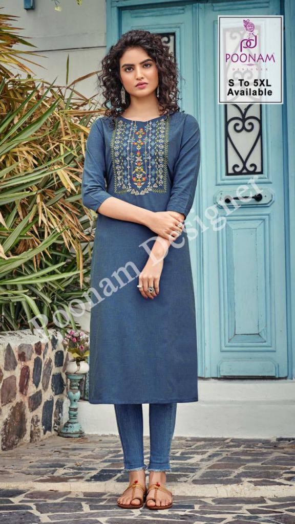 Sootisyahi 'Garden Glory' Azofree Handblock Printed Pure Cotton Kurti