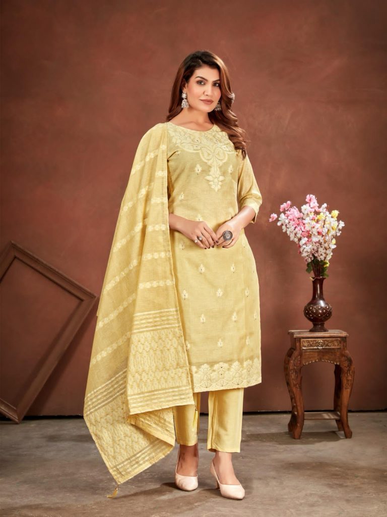 Poonam Cotton Candy Kurti Bottom With Dupatta