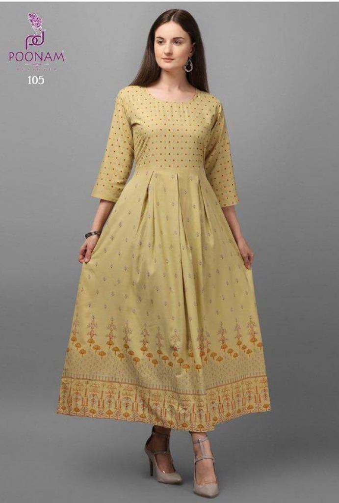 Poonam presents  Moonila  Long Kurtis Collection