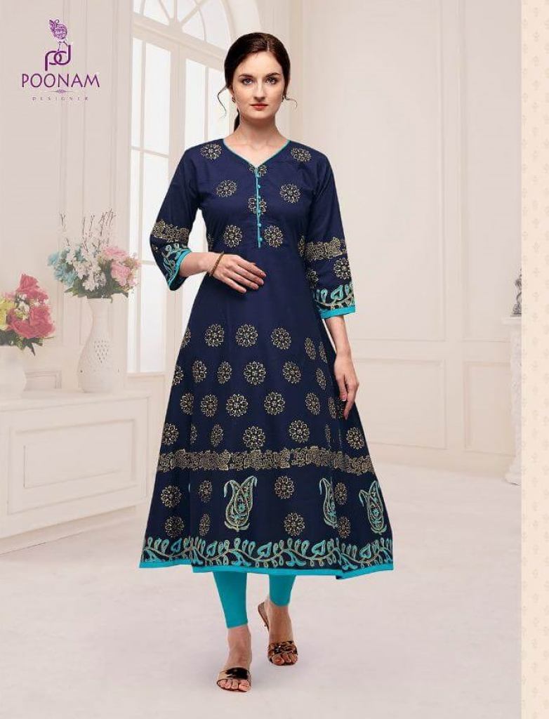 Poonam presents Maddhbala cotton fancy long Kurtis Collection