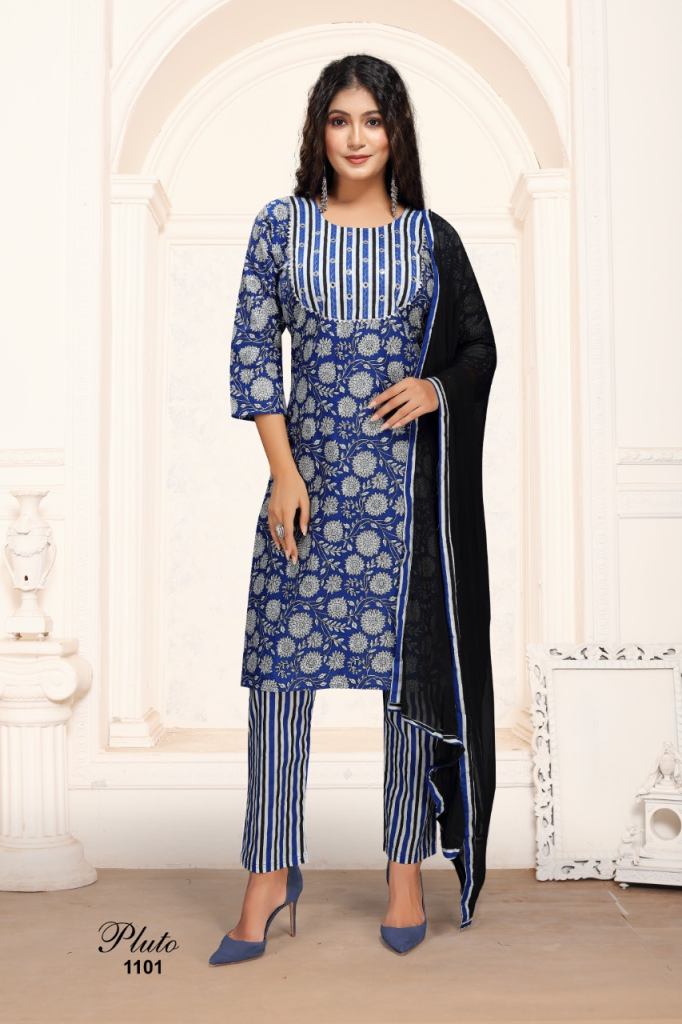 Premnath Pluto vol 6 Designer Kurti pant with  Dupatta