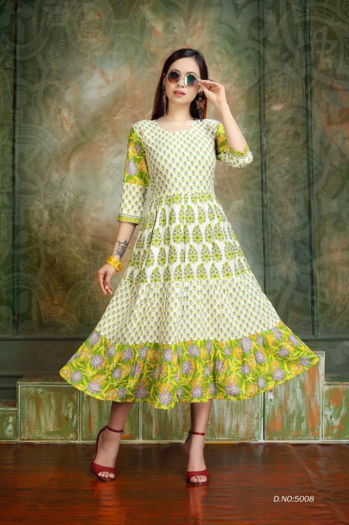 Premnath Precious Print Anarkali Kurti catalog