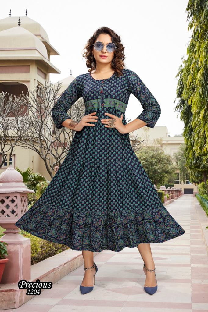 Premnath Precious Vol 2 Designer Rayon Kurtis Catalog