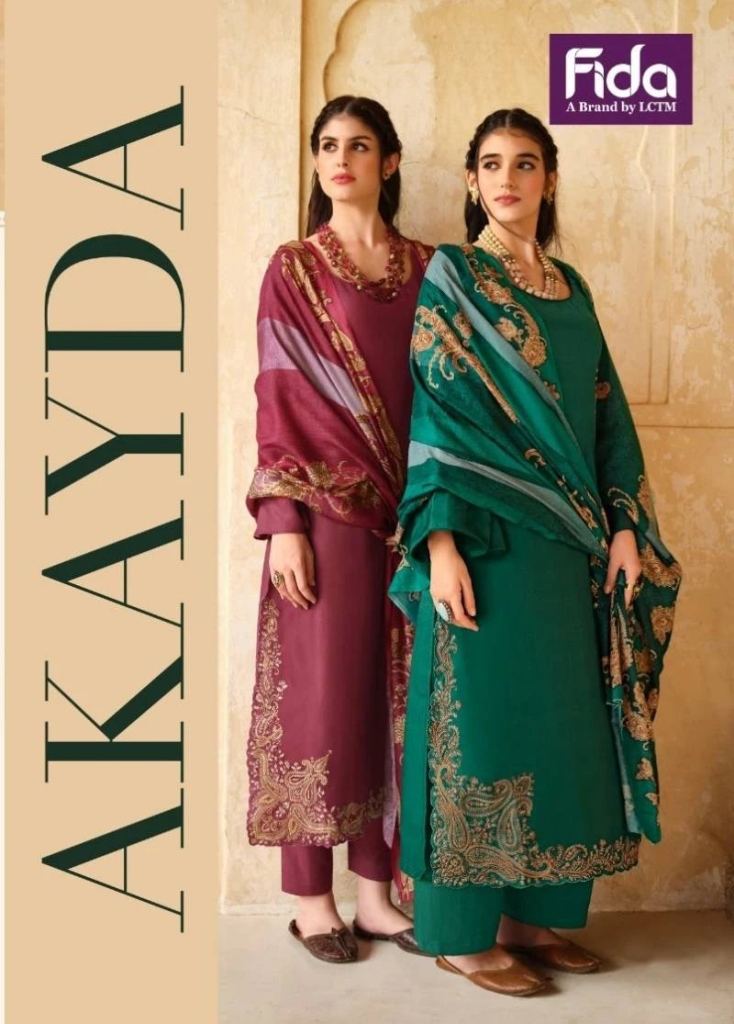 Presenting Classy Fida Akayda Cotton Embroidery Dress Material 