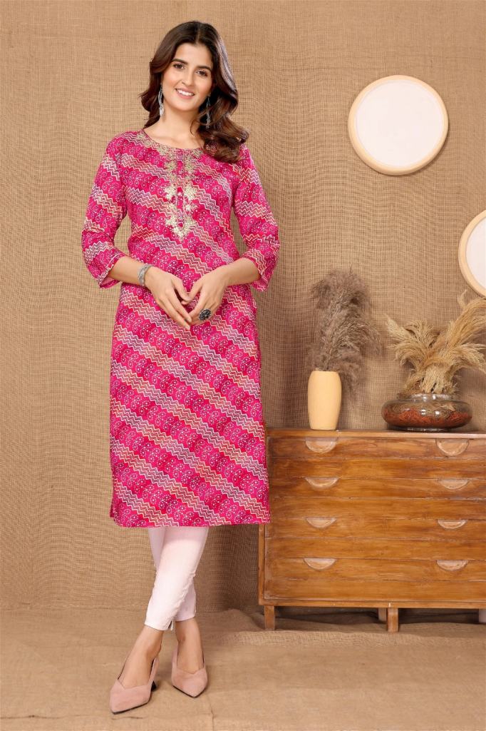 Psyna 1734 Rayon Printed Casual Kurti Collection 