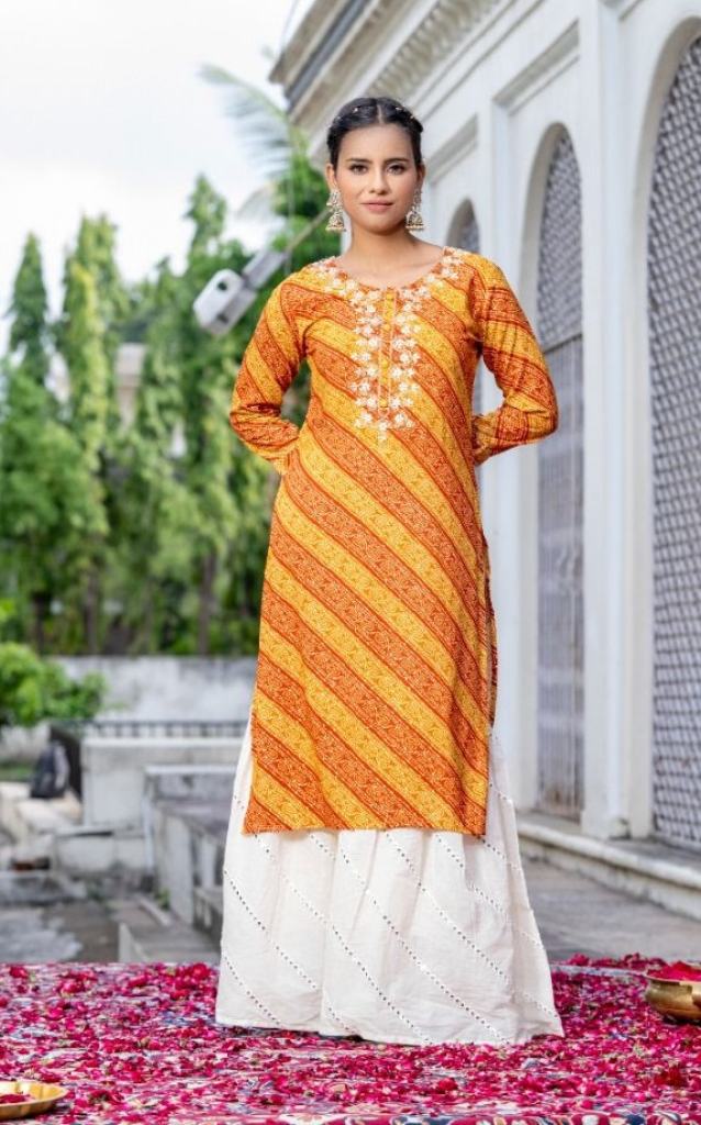 Psyna Riwaaz Rayon Print Ethnic Style Kurti Collection