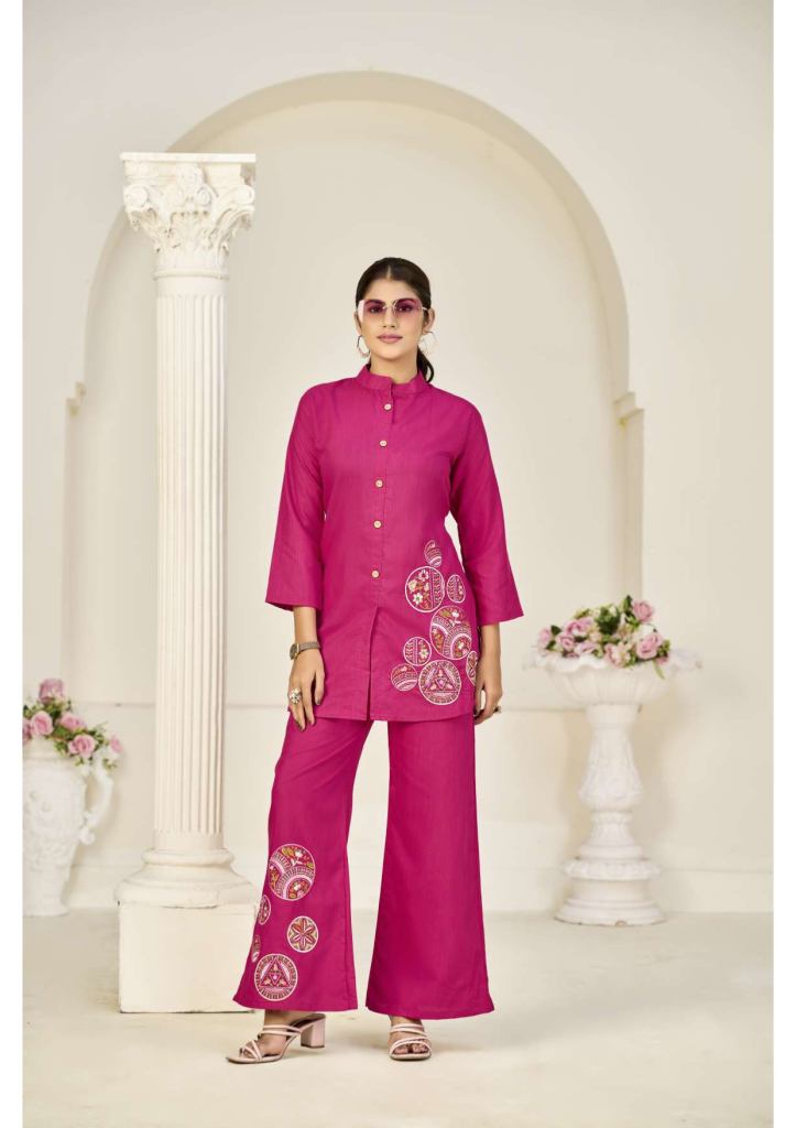 Pushpa Vol 1 Embroidery Work Co Ord Set