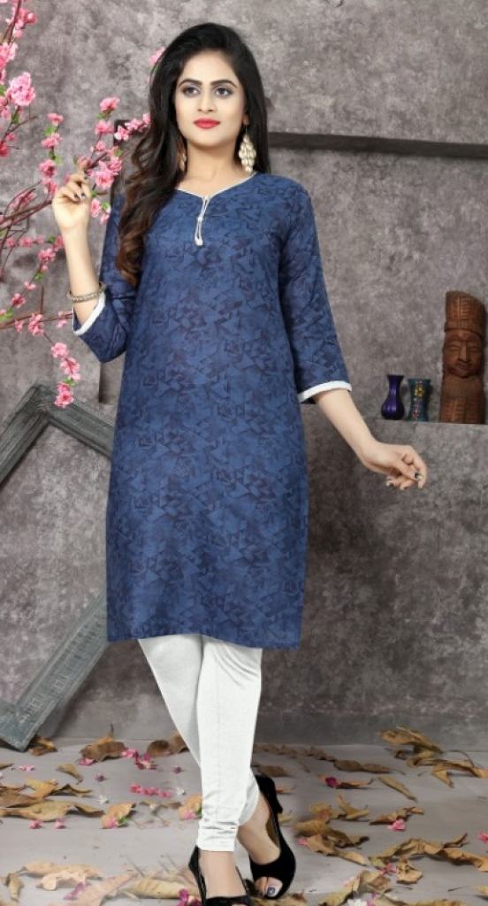 blue color  kurtis