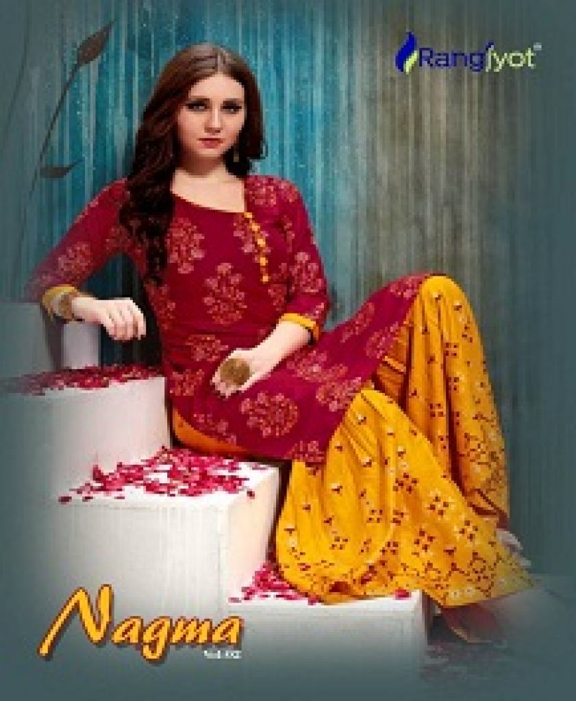 RANGJYOT NAGMA 2 RAYON SHARARA WITH PRINTED