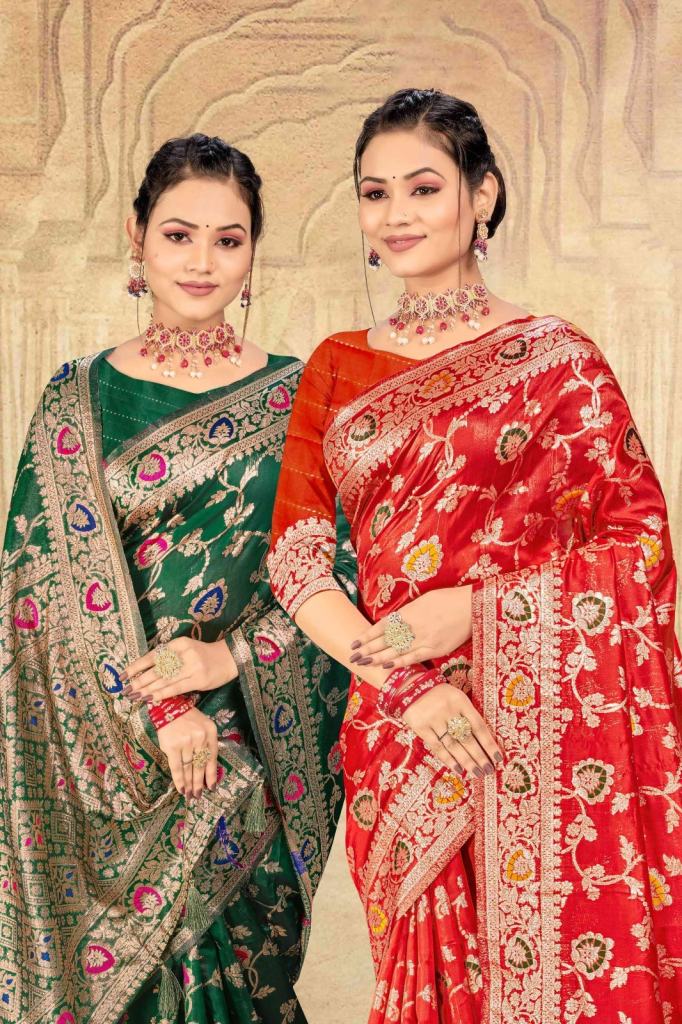 RONISHA JAAL Presenting Beautiful Banarashi Silk Saree 