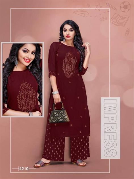 Quick Dry Embroidered Georgette Kurti And Palazzo Set at Best Price in  Lucknow | Queen Choice
