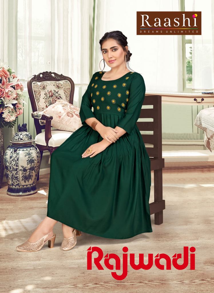 Raashi presents  Rajwadi Designer  Kurti  Collection