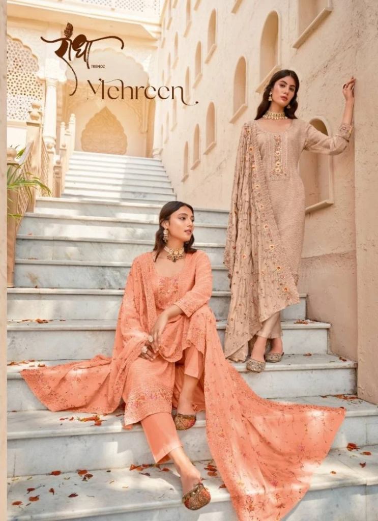 Radha Mehreen Real Georgette Embroidery Salwar Kameez