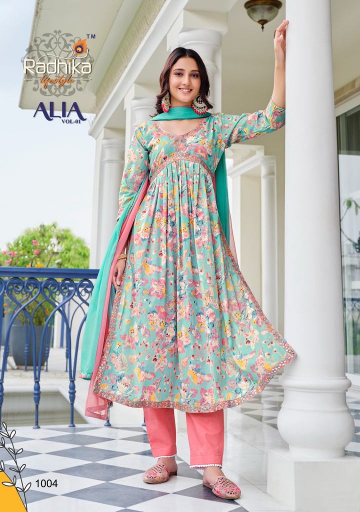 Radhika Alia Vol 1 Ethnic Wear Kurti With Bottom Dupatta Collection