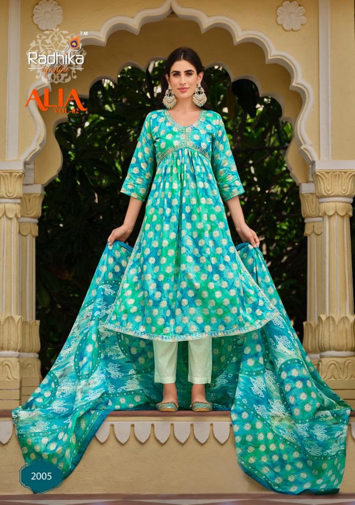 Radhika Alia Vol 2 Party Wear Kurti With Bottom Dupatta Collection