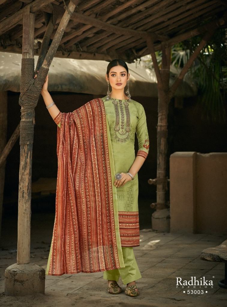 Radhika Azara Mussaret Vol 21 Cotton Designer Dress Material Collection
