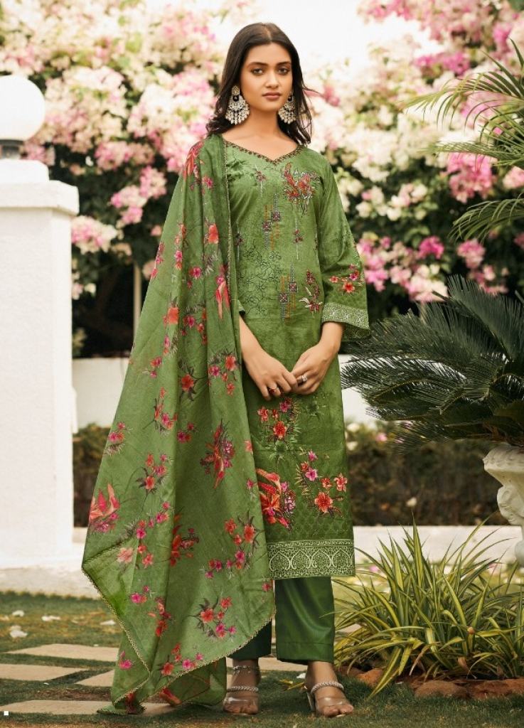 Radhika Azara Mussaret Vol 22 Cotton Embroidery Dress Material Collection