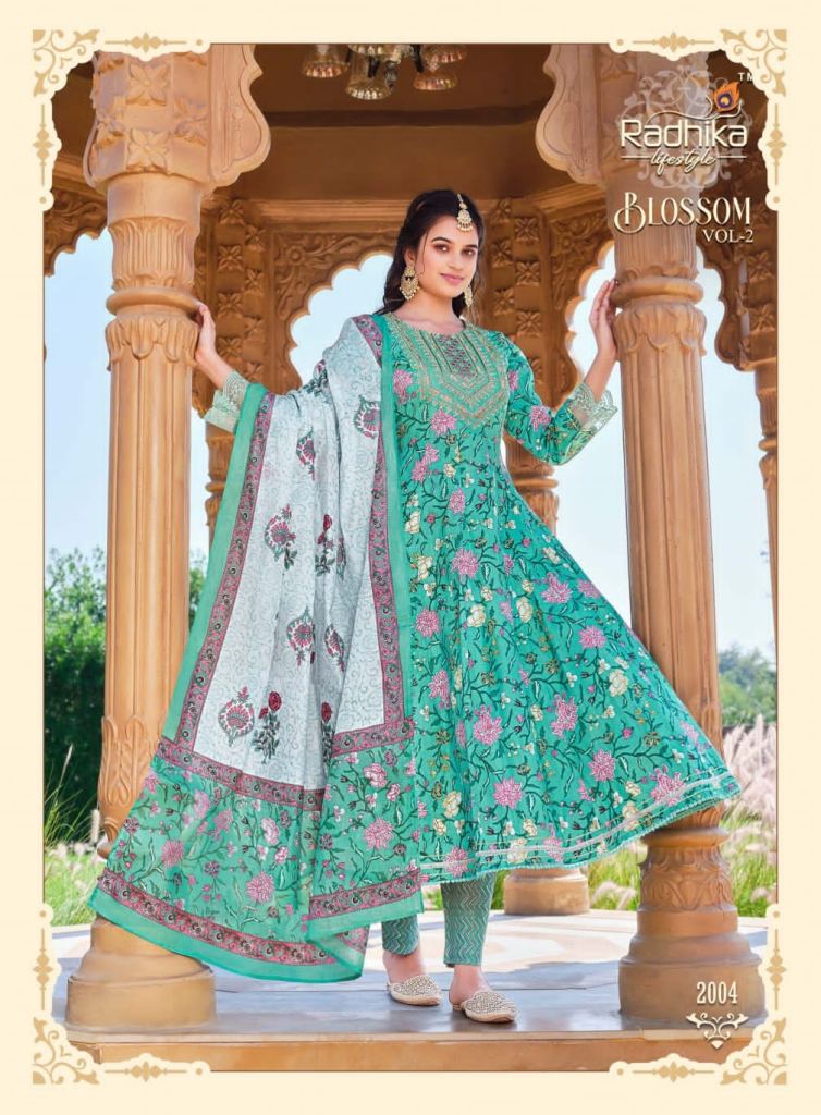 Radhika Blossom Vol 2 Stylish Kurti With Bottom Dupatta Collection