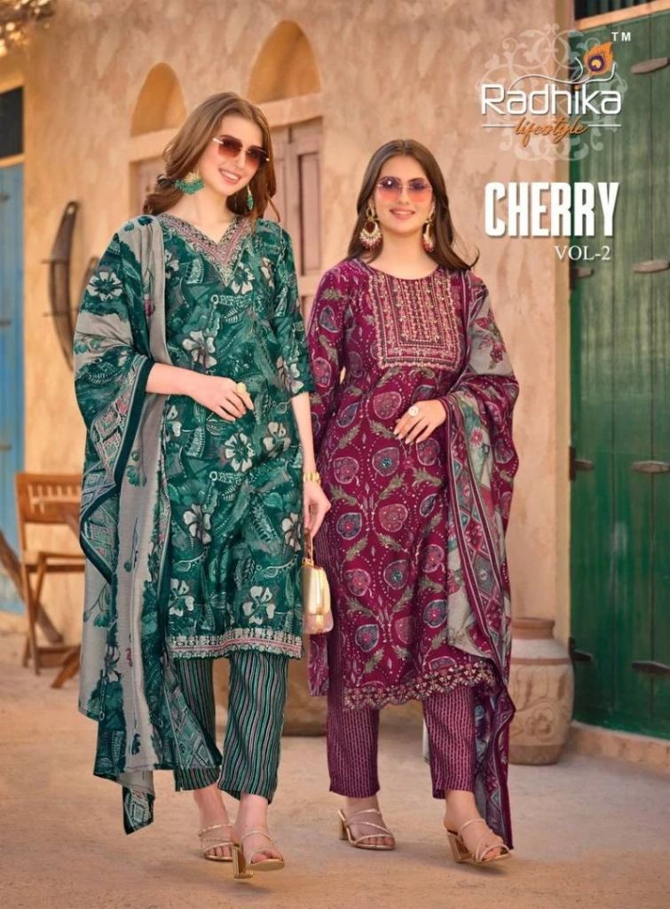 Radhika Cherry Vol 2 Muslin Printed Casual Wear Salwar Suit 
