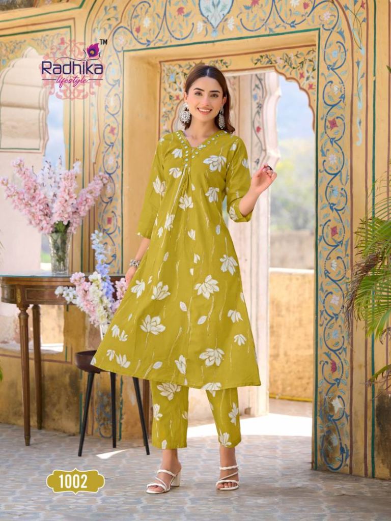 Radhika Cotton Bells Vol 1 Kurti With Bottom
