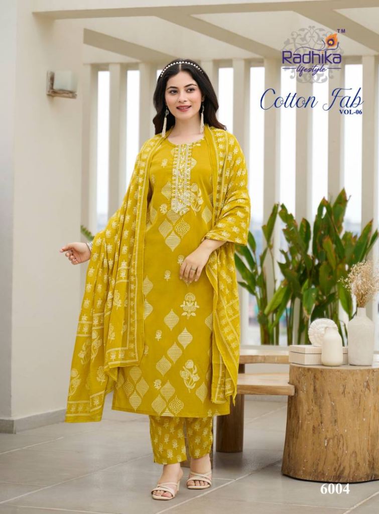 Radhika Cotton Fab Vol 6 Printed Kurti