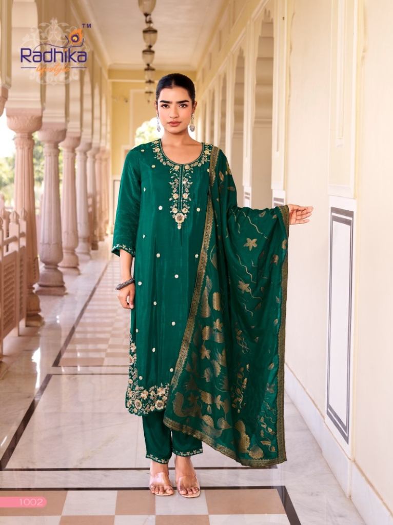 Radhika Kalini Vol 1 Kurti Pant And Dupatta