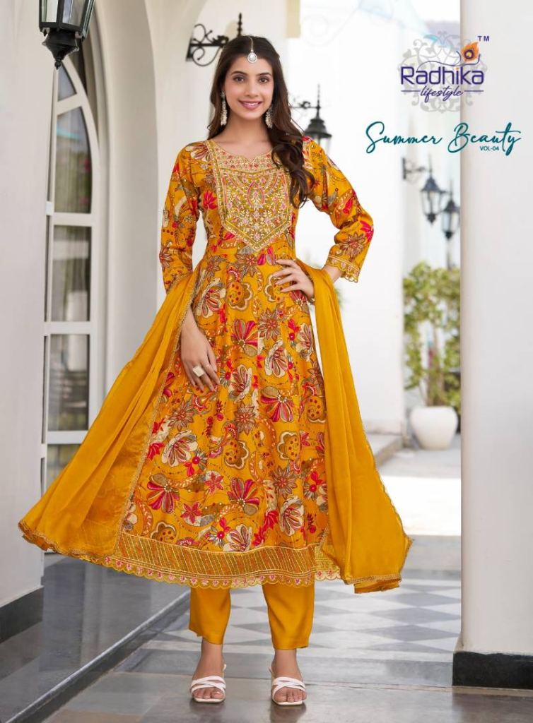 Radhika Summer Beauty Vol 4 Anarkali kurti