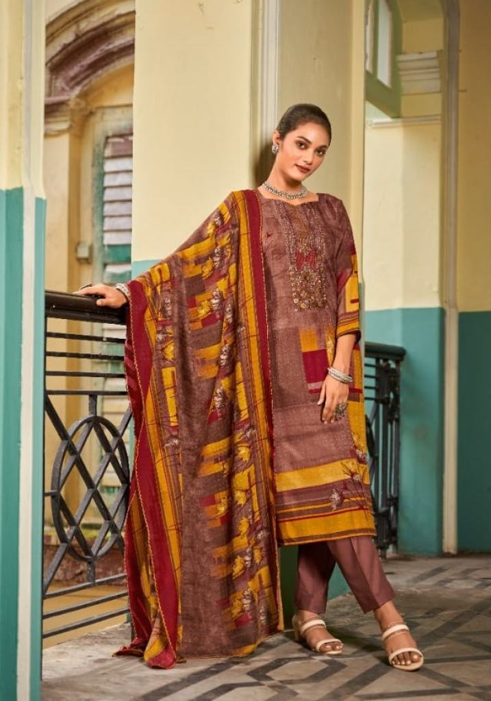 Radhika Sumyra Rubina Pashmina Designer Dress Material