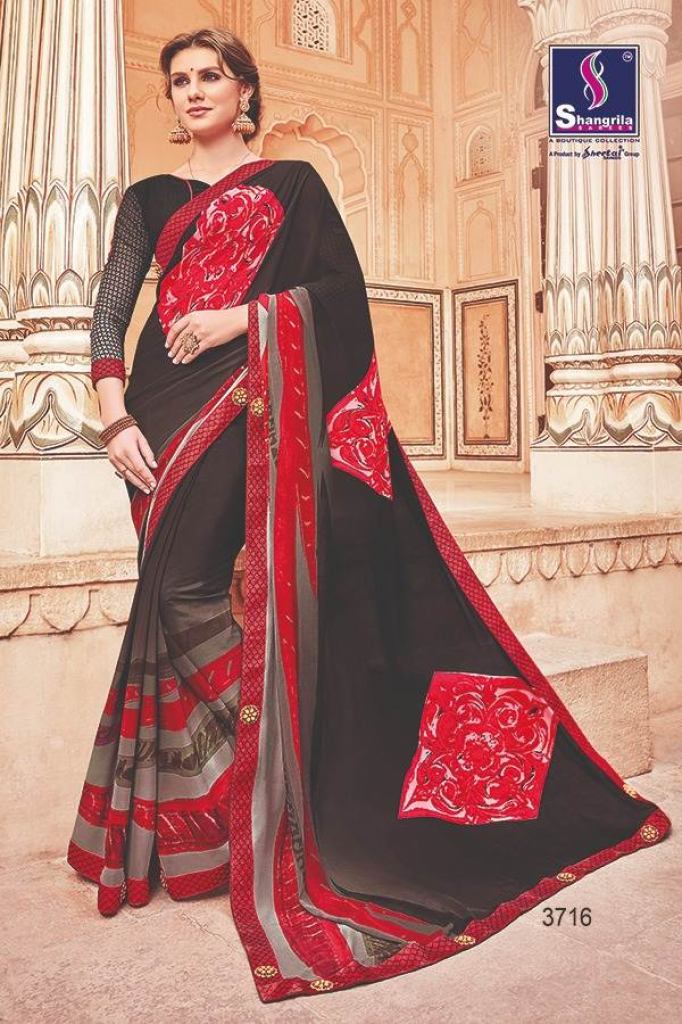 Rajmohini Shangrila Printed Fancy Saree