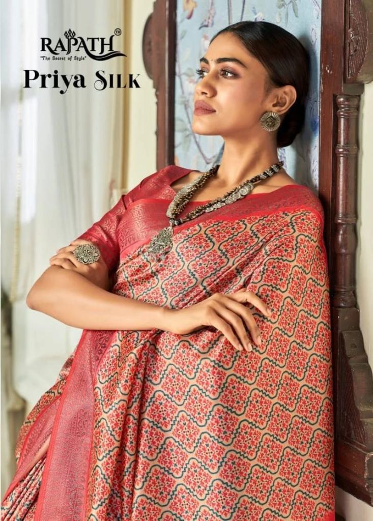 Rajpath Priya Sattin Silk Zari Wedding Saree Collection 