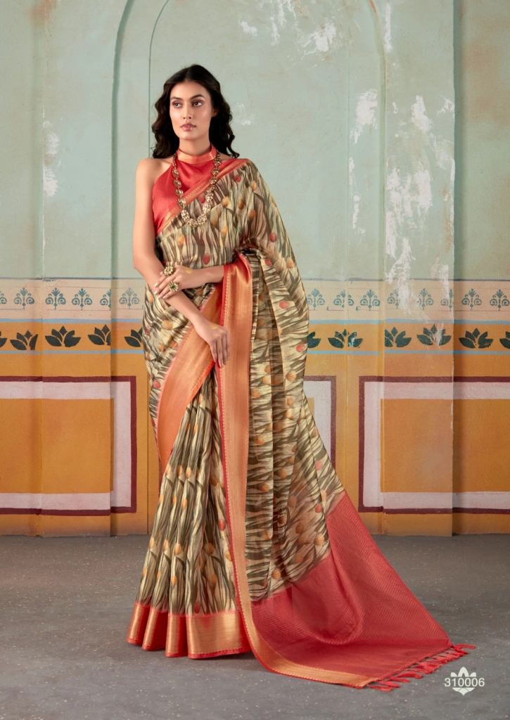 Rajpath Rubika Silk Pure Handloom Tissue Silk Sarees