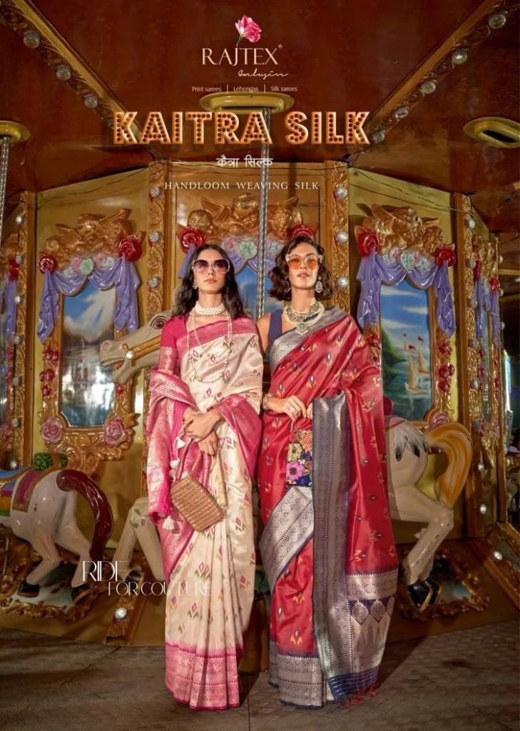 Rajtex Kaitra Silk Handloom Wear Weaving Sarees