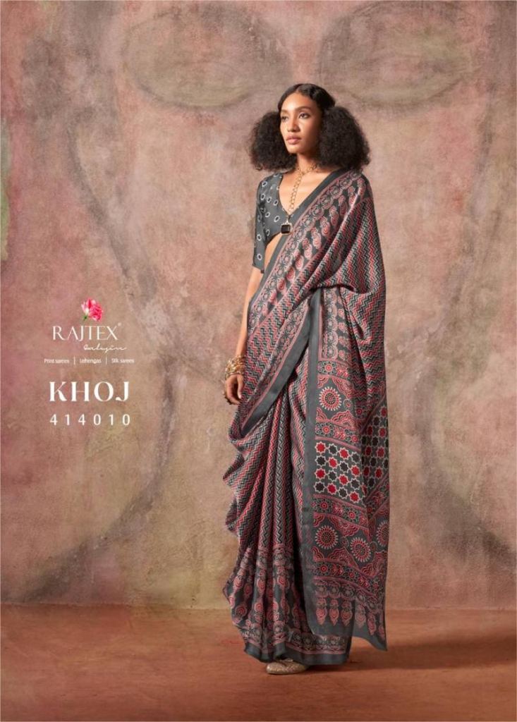 Rajtex Khoj Ajrakh Printed Saree