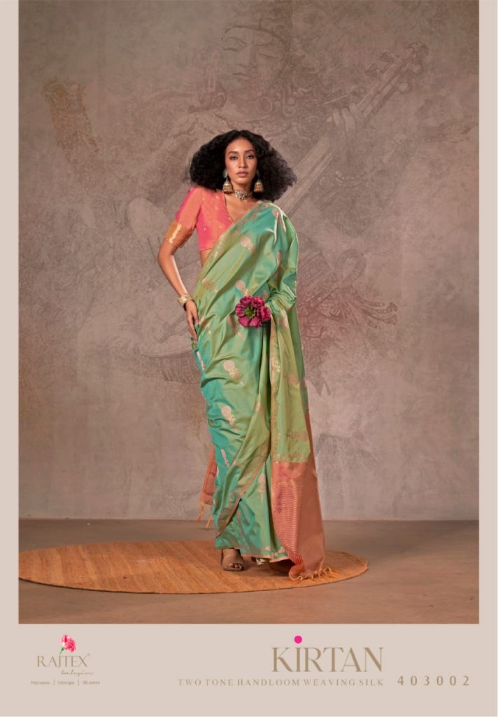 Rajtex Kirtan Silk Handloom Weaving Saree