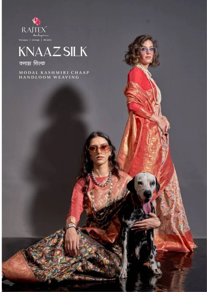 Rajtex Knaaz Gorgeous Weaving Silk Saree With Contrast Pallu 