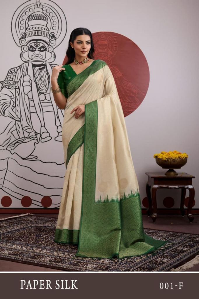 Rajtex Paper Silk Vol 1 Silk Handloom Weaving Saree