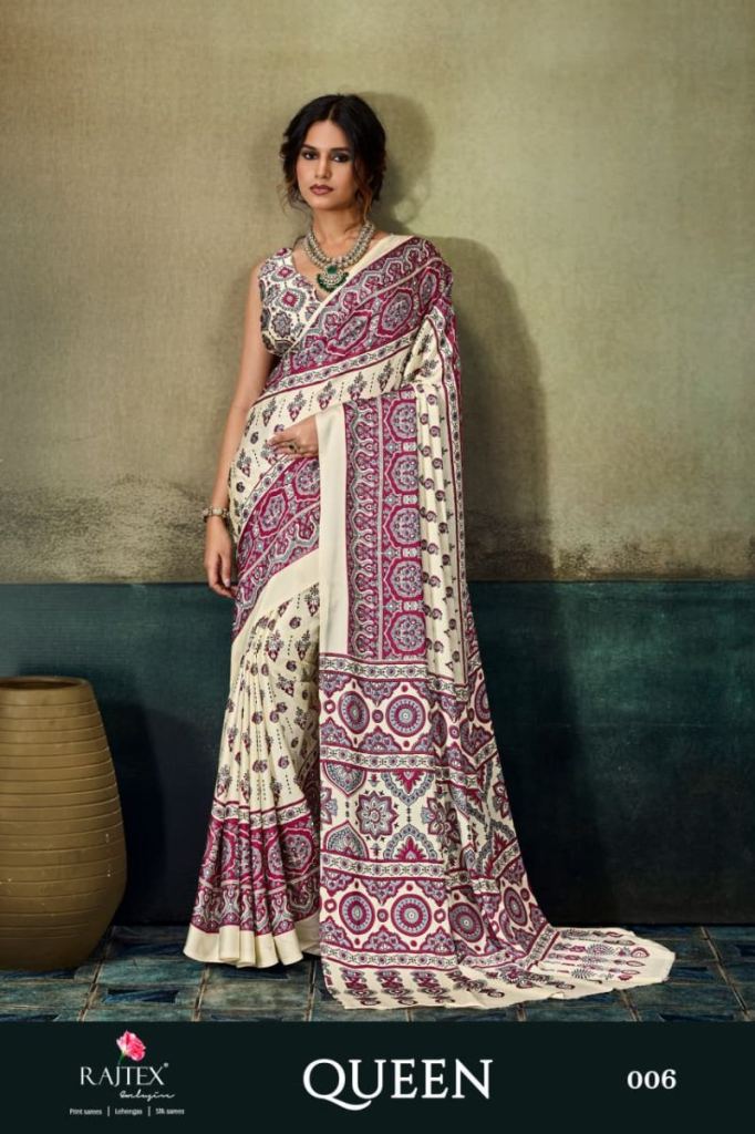 Rajtex Queen Ajrakh Printed Saree