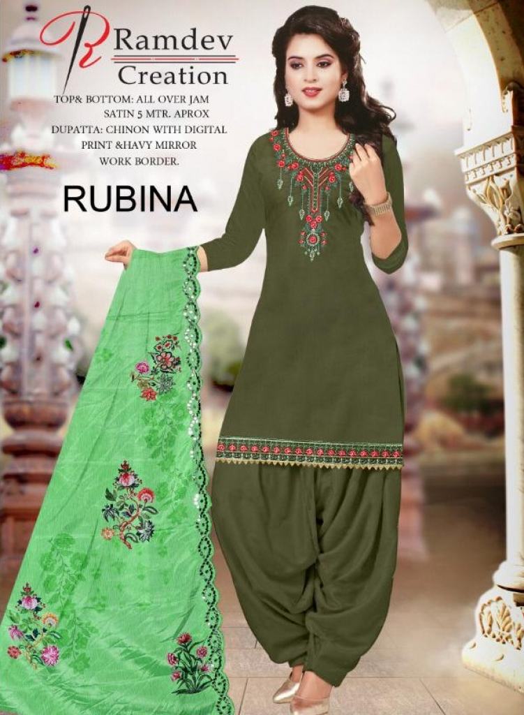 Ramdav presents Rubina Designer Dress Material