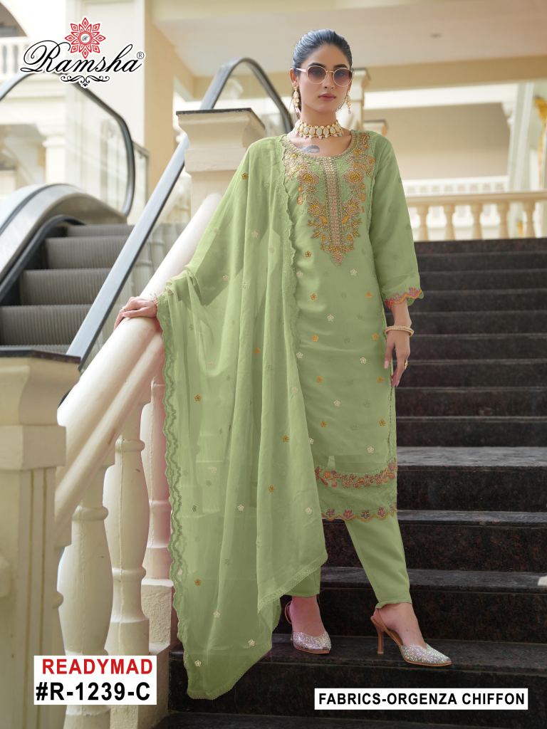 Ramsha R 1239 Ready Made Pakistani traditional suits wholesale