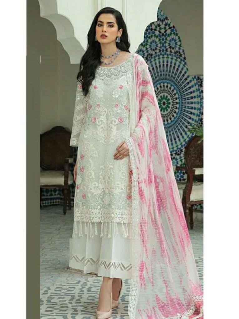 Ramsha R 551 Embroidery Pakistani Salwar Suits Collection