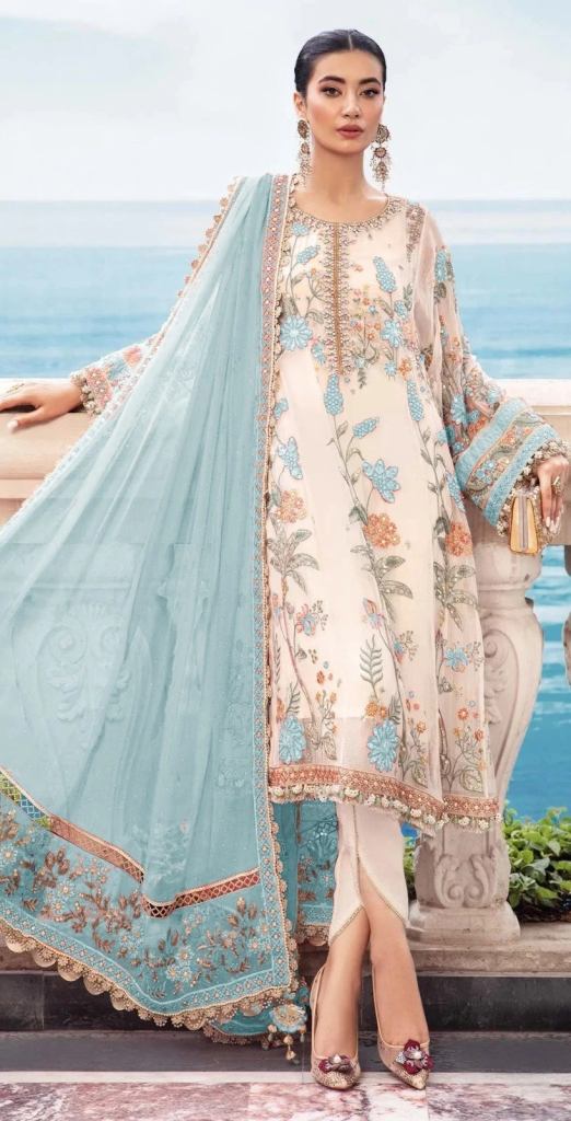 Ramsha R 600 Nx Georgette Pakistani Salwar Kameez