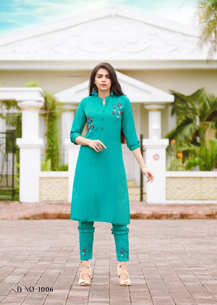 Rangjyot Aarohi vol 1 Rayon Fancy Ethnic Wear Kurti With Pant catalog 